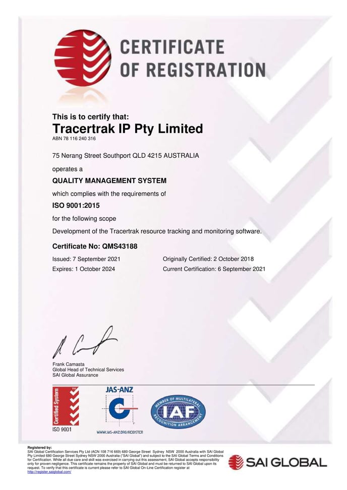 Certificate QMS43188 20210907-1